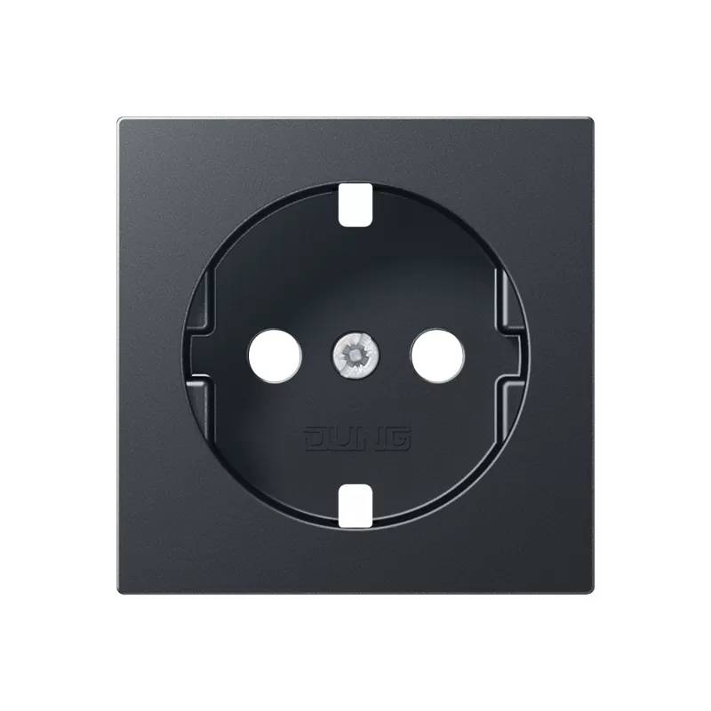 Jung Abdeckung für SCHUKO® Steckdosen, Thermoplast lackiert, Serie A, anthrazit matt A1520BFPLANM