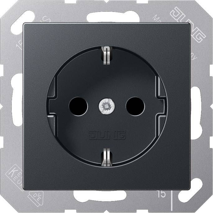 Jung SCHUKO-Steckdose o. Kralle A 1520 NBF ANM