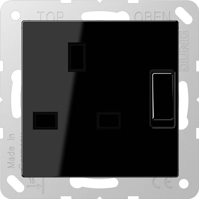 Jung Abschaltbare Steckdose sw A 3171 SW