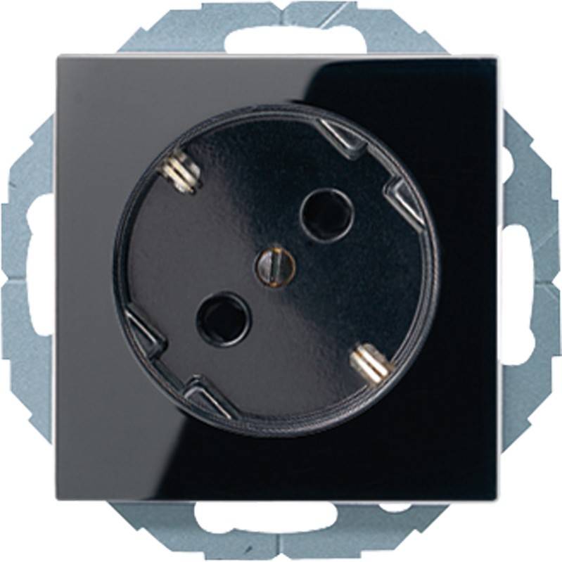 Jung SCHUKO-Steckdose sw A 520-45 KI SW