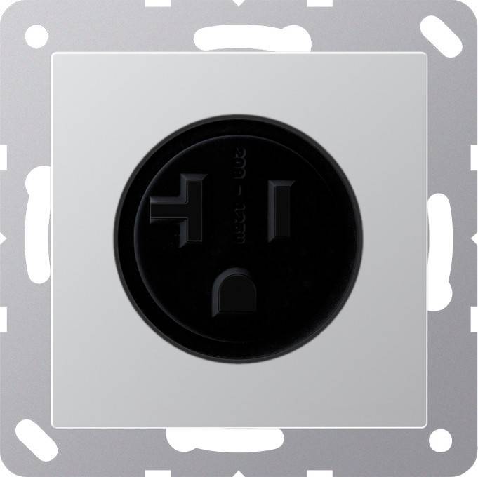Jung Steckdose alu A 521-20 AL