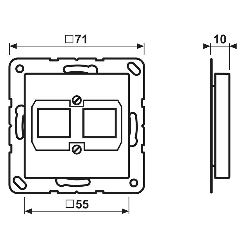 Jung Abdeckung ws A 569-21 ACS