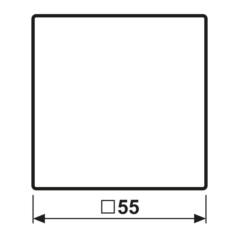 Jung Wippe Symbol Klingel A 590 BF K WW
