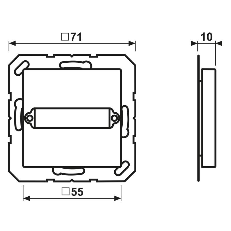 Jung Abdeckung für D SUB 25 A 594-125 ANM