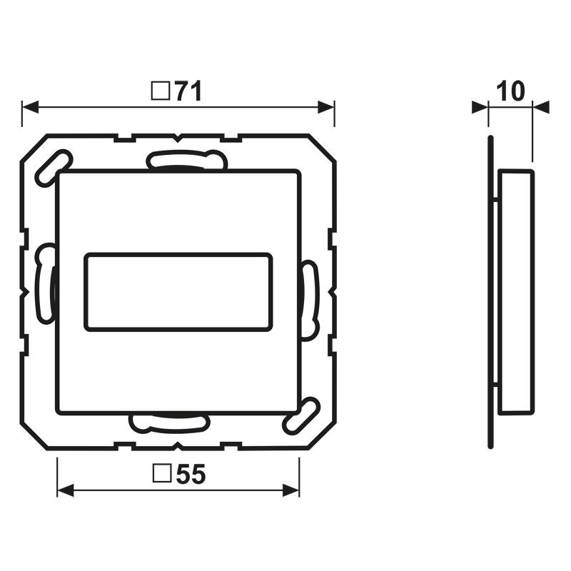 Jung Abdeckung für D SUB 15/9 A 594-1915 ANM
