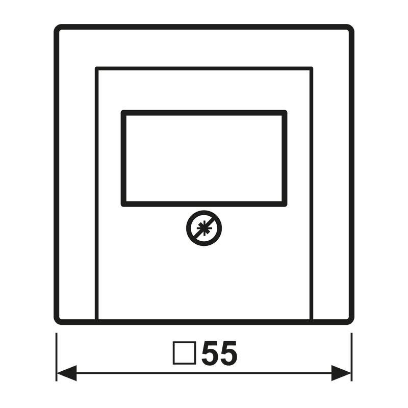 Jung Abdeckung ws ABA 569 PLT
