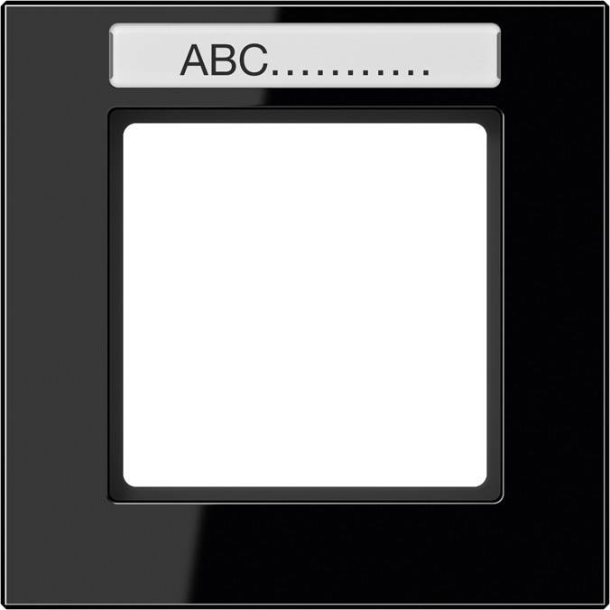 Jung Rahmen 1-fach Schriftfeld AC 581 BFNA SW