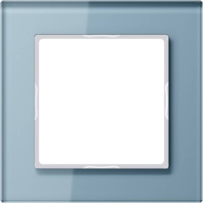 Jung Glasrahmen 1-fach bl/gr AC 581 GL BLGR