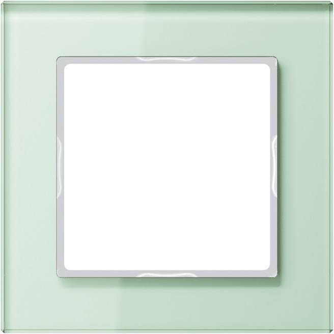Jung Glasrahmen 1-fach mt/ws AC 581 GL WMT