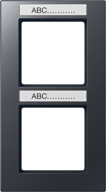 Jung Rahmen 2-f Schriftf. senkr AC 582 BFNA ANM