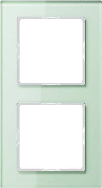 Jung Glasrahmen 2-fach mt/ws AC 582 GL WMT