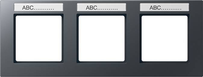 Jung Rahmen 3-f Schriftf.waager AC 5830 BFNA ANM