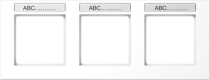 Jung Rahmen 3-f Schriftf.waager AC 5830 BFNA WW