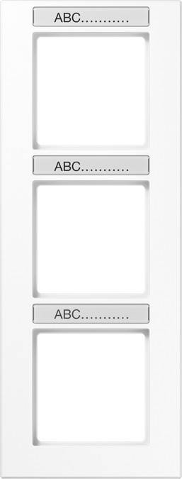 Jung Rahmen 3-f Schriftf. senkr AC 583 BFNA WW