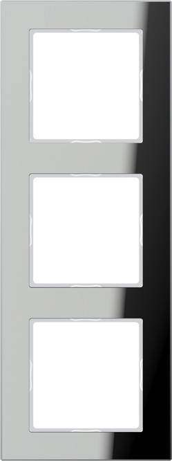 Jung Glasrahmen 3-fach si/vers AC 583 GL SI