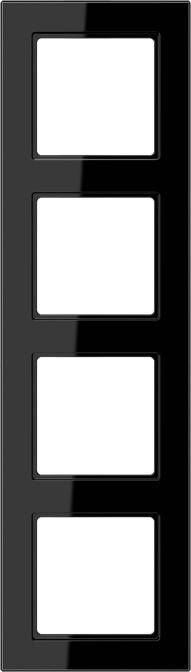 Jung Rahmen 4-fach AC 584 BF SW