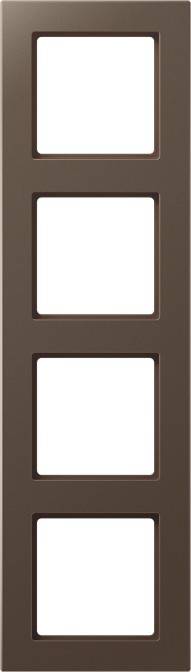 Jung Rahmen 4fach mokka AC 584 MO