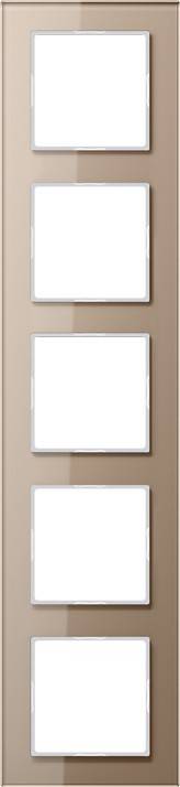 Jung Glasrahmen 5fach AC 585 GL CH