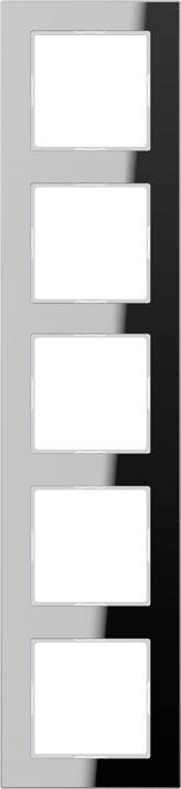 Jung Glasrahmen 5-fach si/vers AC 585 GL SI