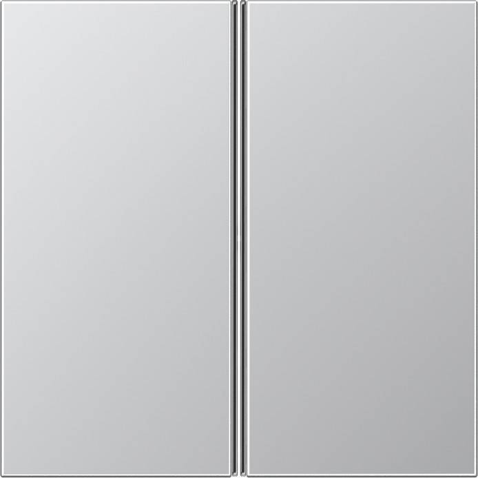 Ein schlanker, moderner Kühlschrank mit Spiegeltüren, der ein minimalistisches Design verkörpert und durch seine klare Ästhetik und nahtlose Integration in einer zeitgenössischen Küche besticht.