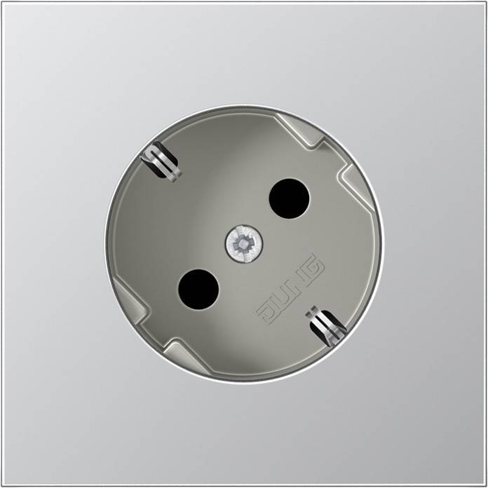 Jung SCHUKO-Steckdose alu AL 2520-45