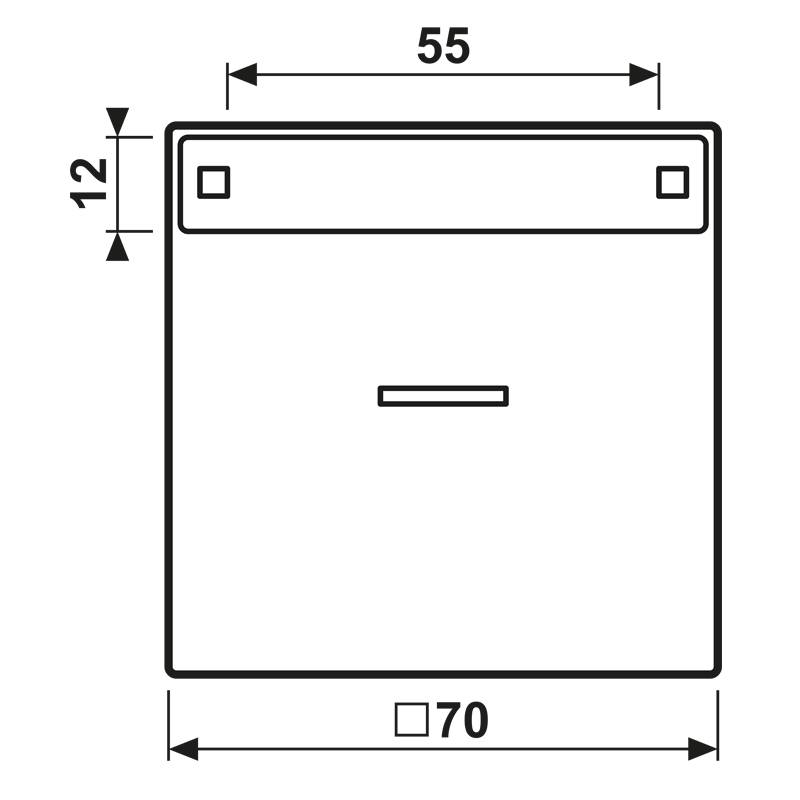 Jung Wippe Schriftfeld alu AL 2990 NAKO5