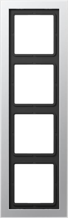 Jung Rahmen 4-fach alu lack ALD 2984-L