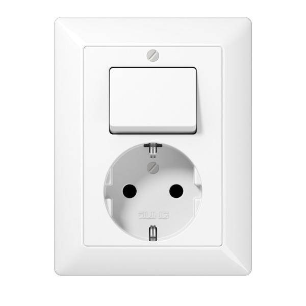 Jung SCHUKO-Steckdose aws AS 5576 U WW