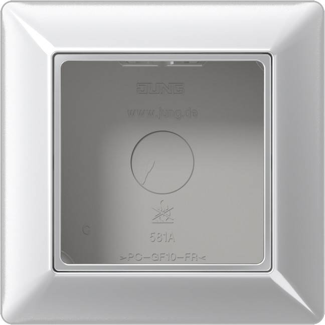 Jung AP-Kappe 1-fach alu AS 581 A AL