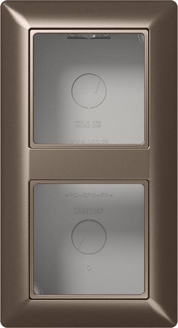 Jung AP-Kappe, 2fach mokka AS 582 A MO