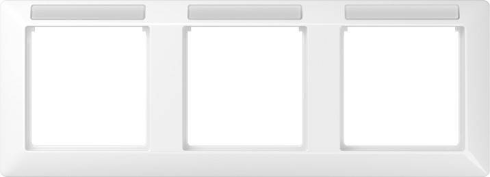 Jung Rahmen, 3fach waager. AS 5830 BF INA WW