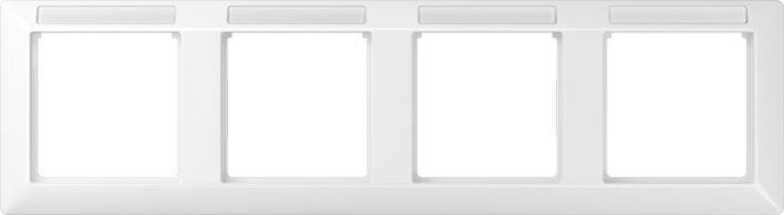 Jung Rahmen, 4fach waager. AS 5840 BF INA WW