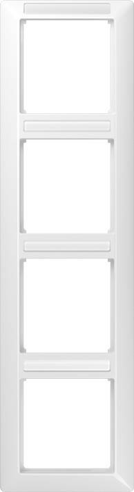 Jung Rahmen, 4fach senkr. AS 584 BF INA WW