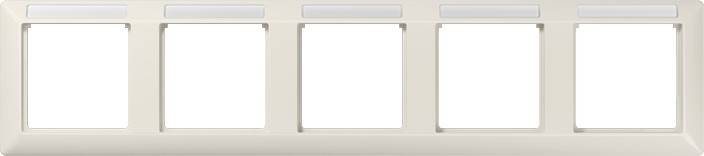 Jung Rahmen, 5fach waager. AS 5850 BF INA