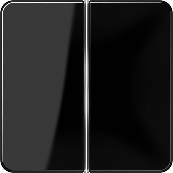 Jung Tastensatz 2-fach sw CD 402 TSA SW