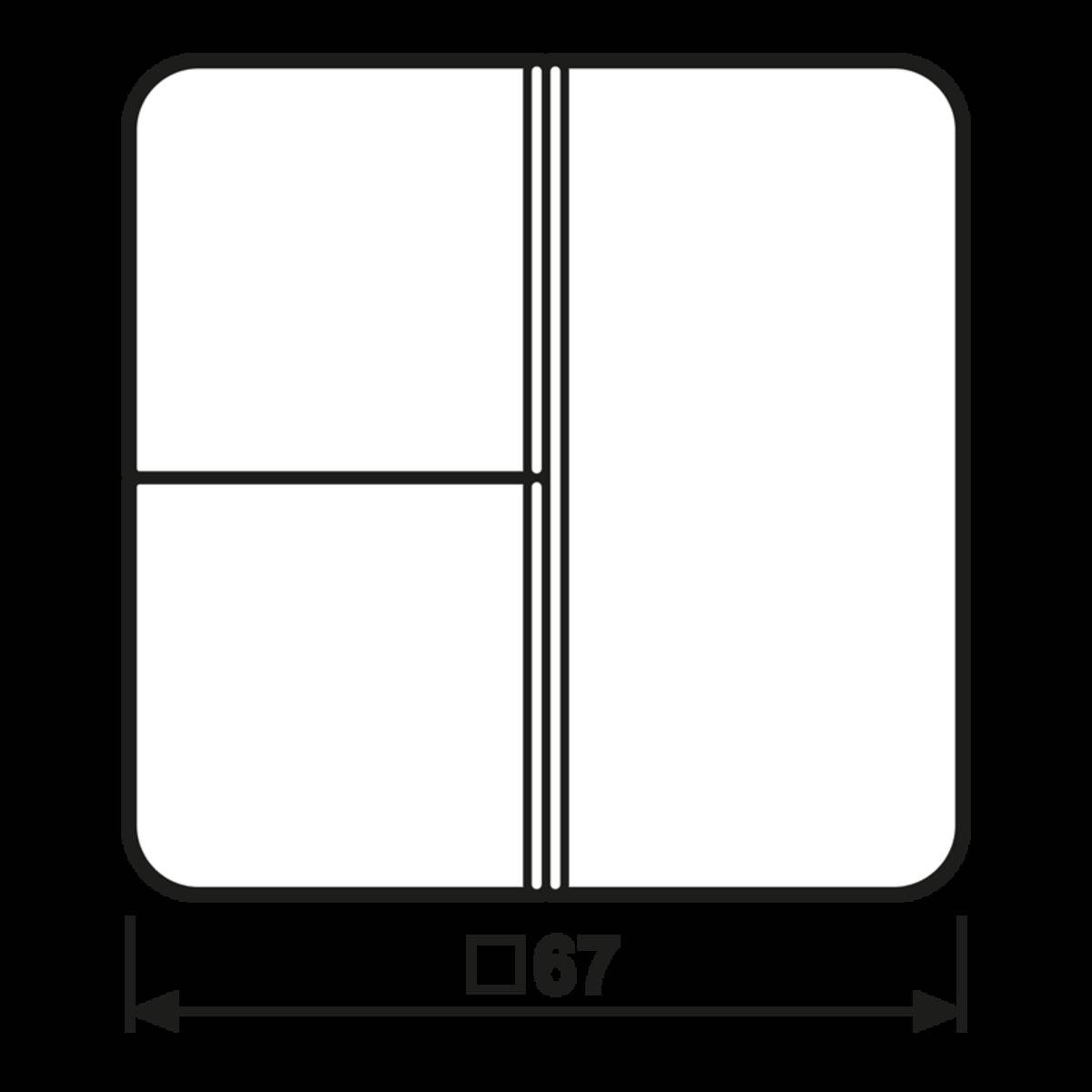 Jung Tastensatz 3-fach sw CD 403 TSA SW