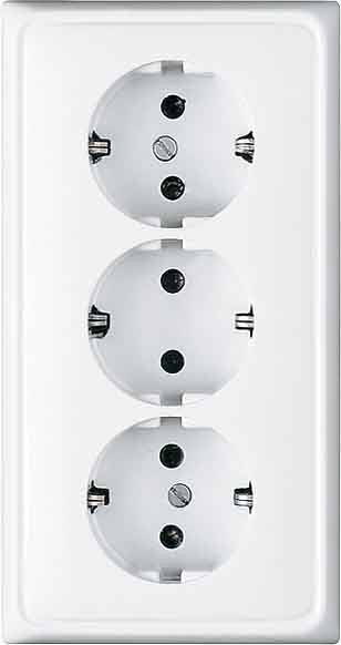 Jung KK-SCHUKO-Steckdose 3-fach CD 523
