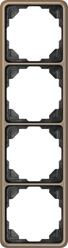 Ein brauner, doppelsteckplatz-SIM-Kartenhalter mit schwarzen Kanten, der für die Aufnahme von zwei SIM-Karten ausgelegt ist und üblicherweise in Smartphones für eine Dual-Netzwerk-Funktionalität verwendet wird.