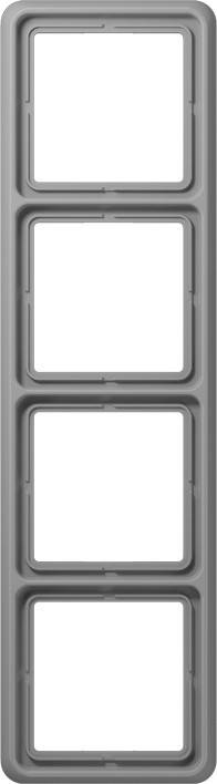 Jung Rahmen 4-fach gr CD 584 WU GR