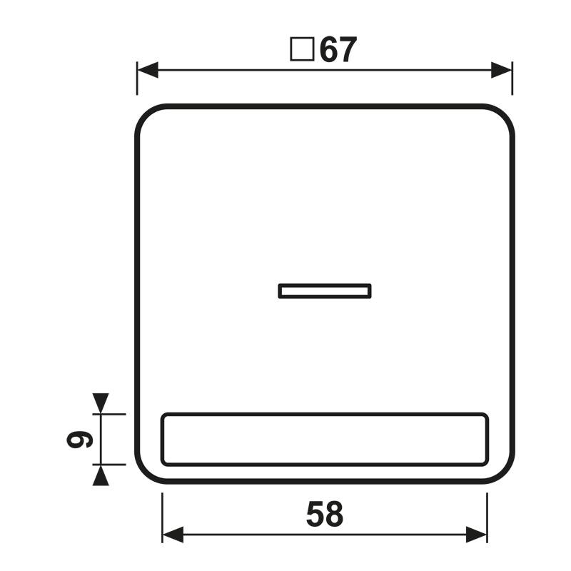 Jung Wippe Licht./Schriftf.gr CD 590 NAKO5 GR