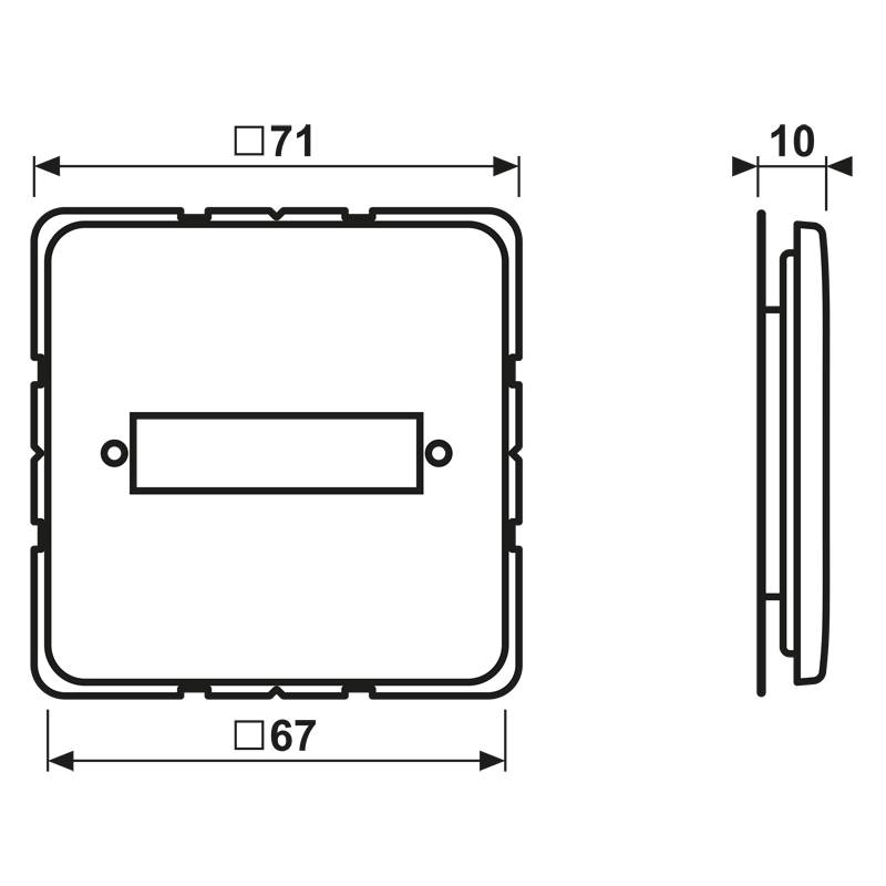Jung Abdeckung aws CD 594-1 WW