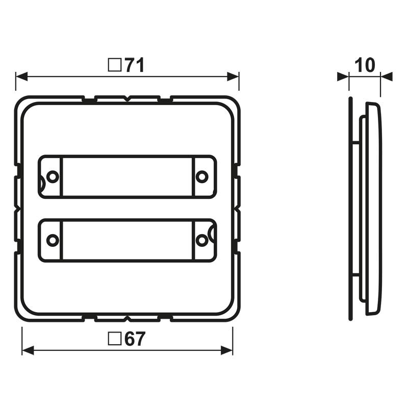 Jung Abdeckung aws CD 594-2 WW