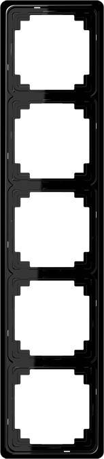 Jung Rahmen 5-fach sw CDP 585 SW