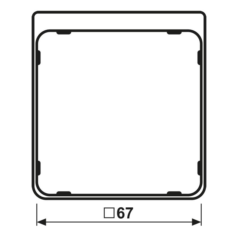 Jung Applikations-Segment bl-m CDP 82 BLM