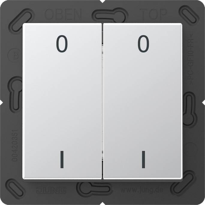 Jung Funk-Wandsender alu ENO A 595-01 AL