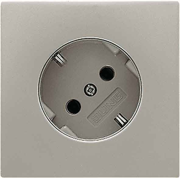 Jung SCHUKO-Steckdose alu AL 2520-45