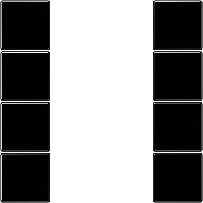 Jung Tastensatz, 4fach LS 504 TSA SW