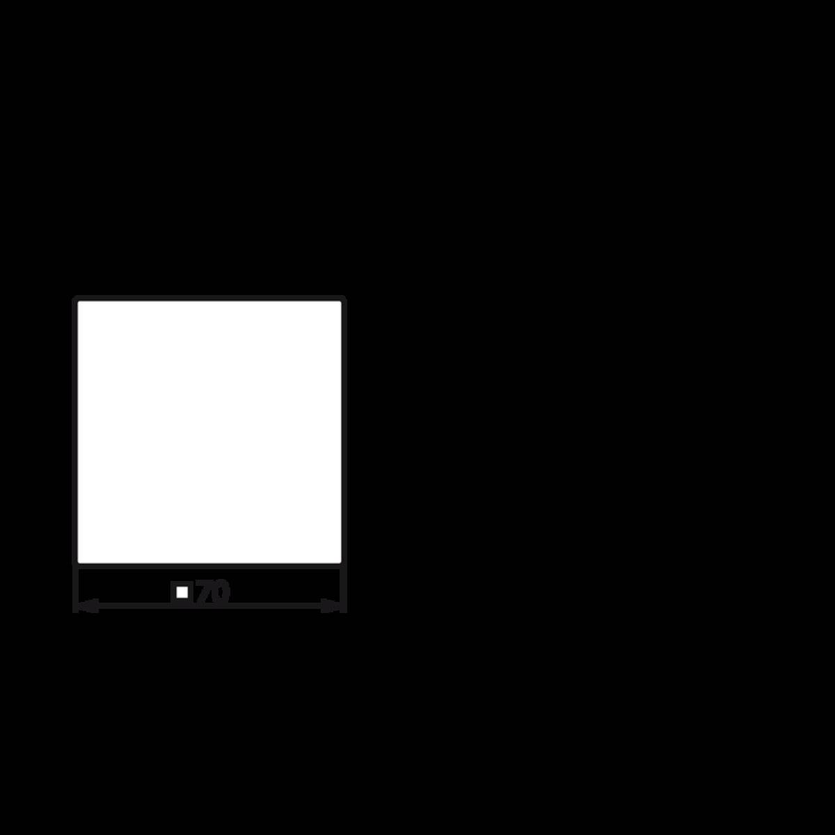 Eine dunkle Bühne, beleuchtet von einem einzelnen Scheinwerfer, der auf ein leeres Quadrat fokussiert ist und dabei einen dramatischen und minimalistischen visuellen Effekt erzeugt.