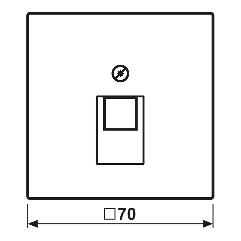 Jung Abdeckung Mess/clas ME 2969-1 UA C