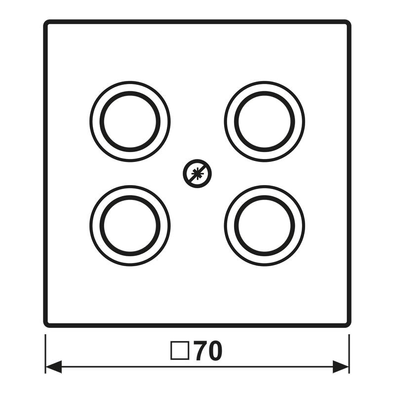 Jung Abdeckung eds ES 2990-4 SAT1